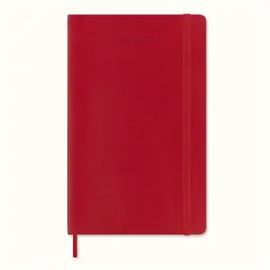Agenda civil semainier Moleskine Grand Format Rouge pas cher