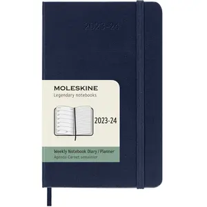 Agenda civil semainier Moleskine Format de poche Dure Bleu Saphir pas cher