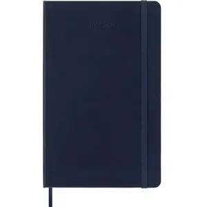 Agenda civil semainier Moleskine Grand Format Dure Bleu Saphir pas cher