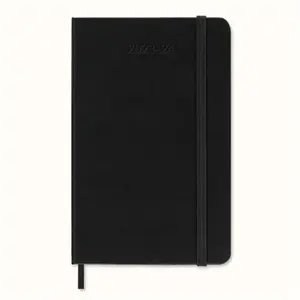 Agenda civil semainier Moleskine Horizontal Format de poche Noir pas cher