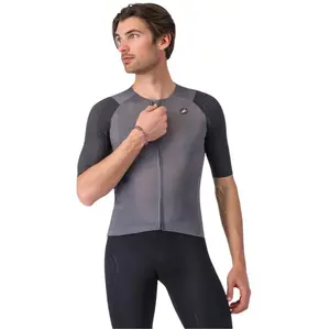 Castelli, Hommes, Maillot de cyclisme, Aero Race 8S Jersey (L), Gris, L