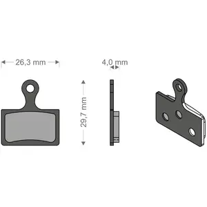 Brenta Ciclo Plaquettes De Frein à Disque Frittées Durace/xtr/mcx1shim... pas cher