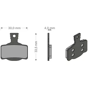 Brenta Ciclo Plaquettes De Frein à Disque Frittées Mt2-8/road Disk Mag... pas cher
