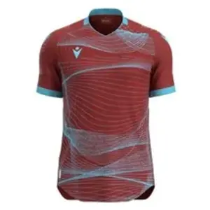 Macron Wyvern Eco Shirt Korte Mouw Heren - Bordeaux / Hemelsblauw | Ma...Vendu parbol
