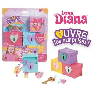 Giochi Preziosi Blister 5 coffres Love Diana Surprise Modèle aléatoire pas cher