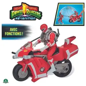 Power Ranger Véhicule Deluxe Avec figurine 15 cm Ranger Rouge - Jason ... pas cher