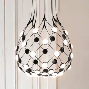 Luceplan - Mesh D86 Ø55cm LED hanglamp zwart pas cher
