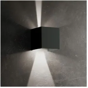 Comparateur de prix : ZAFFERANO Applique led Cubetto IP54 6,5W à ailettes orientables Blanc