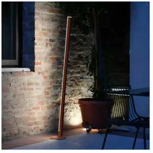 Comparateur de prix : ZAFFERANO Pencil Lampadaire LED Corten 18W IP65 Grand module H146cm