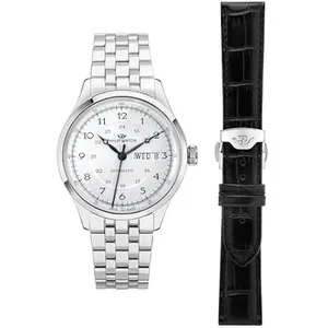 Montre Automatique - PHILIP WATCH - R8223225001 - 40 mm - Acier et Cui... pas cher