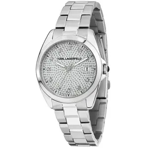 Karl Lagerfeld Montre Pour Femme Round Essentials R0553101509 35mm 5atm Quartz/analogical pas cher