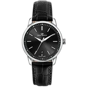 Montre Homme Philip Watch ANNIVERSARY - Quartz - 40mm - Noir - Étanche 10 ATM pas cher
