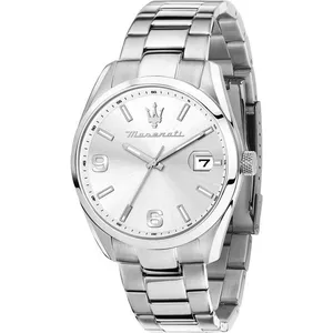 Maserati, Montre, Herrenuhr Attrazione, Argent, (43 mm) pas cher