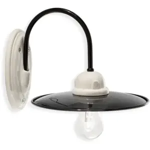 Ferroluce - retro' b&w C001, Applique en céramiqueVendu parmanomano