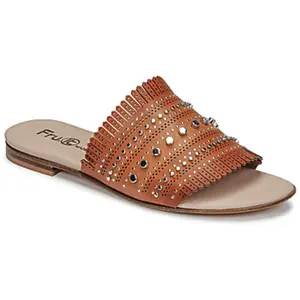 Mules Fru.it 6765-100-CUOIO femme pas cher