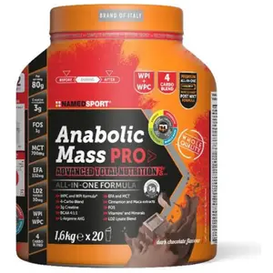 Named Sport Poudre De Protéines Pour Boissons Anabolic Mass Pro Chocolat Noir 1.6kg pas cher