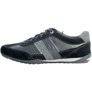 Geox U Wells C Homme Baskets Sneaker Basses, Black Dk Jeans, 40 EU