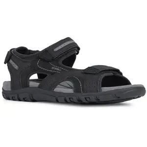 Comparateur de prix : Geox Uomo Sandales Strada D à lanières pour homme, Pierre noire., 43 EU