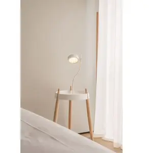 Comparateur de prix : ALCAPOWER Super o Lampe de table led blanche rechargeable et dimmable - Zafferano