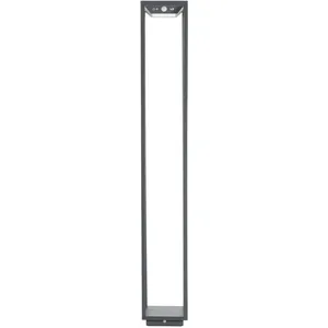 Lanterne Solaire Maison Gris Foncé led 100 cm 2,2w à piles IP54 Zafferano