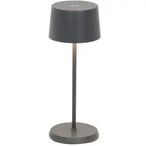 ZAFFERANO Olivia pro micro led lampe de table Gris foncé rechargeable et dimmabl... pas cher