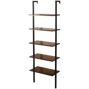 FRANKYSTAR Komo - Bibliothèque, Étagère À 5 Niveaux De Style Industriel, 60x30xH185 Cm pas cher