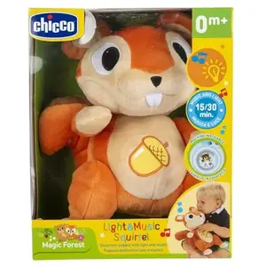 Ecureuil en peluche Chicco Sons et lumière pas cher