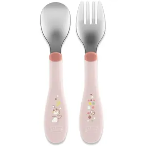 Chicco, Vaisselle + couverts pour enfants, Beiges Metallbesteck 18m+ pas cher