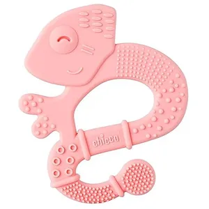 Chicco Anneau de Dentition +2m Soft & Clean Iguane Rose pas cher