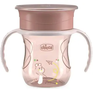 Chicco, Vaisselle + couverts pour enfants, Perfect Cup - PINK - 12m+ pas cher