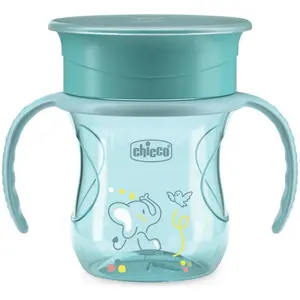 Chicco, Vaisselle + couverts pour enfants, Perfect Cup - BLUE - 12m+ pas cher