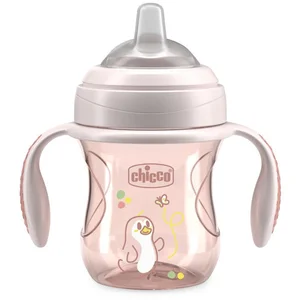 Chicco, Biberon, TRANSITION cup pink 4m+ (200 ml) pas cher