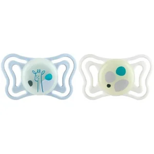 Chicco PhysioForma fopspeen siliconen 2-6 maanden blauw 2st pas cher