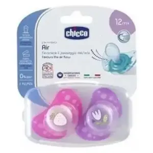 Chicco Physio Forma Air 16-36m Silicone Lot de 2+ Boite de Stérilisation Vache Luciole pas cher