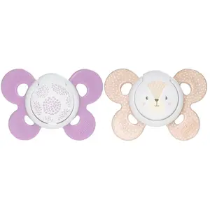 Chicco 74933110000 Sucette Physio Comfort Silicone - Rose - 6-16m pas cher