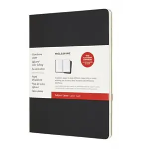 Moleskine Cahier de notes xl noir et kraft 2ex pas cher
