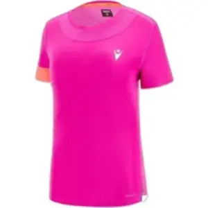 T-shirt running femme - Macron - Prime Briget - rose fuschia/orange fluo - taille S - sportives adultes