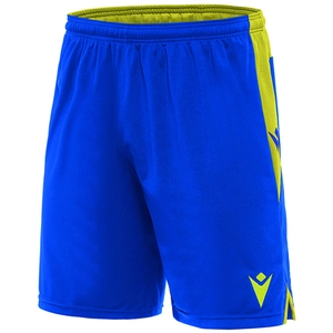 Macron Tempel Short Kinderen - Royal / Geel | Maat: 164 pas cher