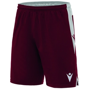 Macron Tempel Short Heren - Bordeaux / Wit | Maat: S