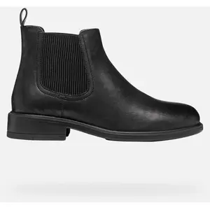 Bottines en cuir lisse et souple femme Geox Catria pas cher