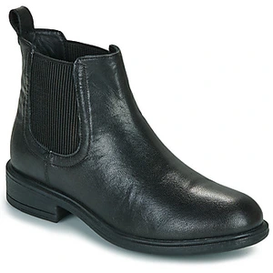 Bottines en cuir lisse et souple femme Geox Catria pas cher