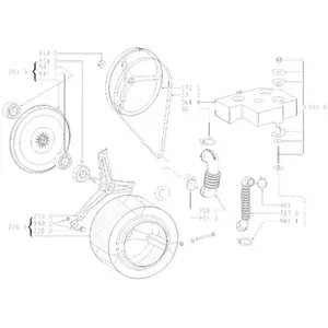 Whirlpool Flasque complete avec roulement rep 2010 pour lave linge... pas cher