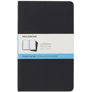 Moleskine Cahier grand format pointille noir 3ex pas cher