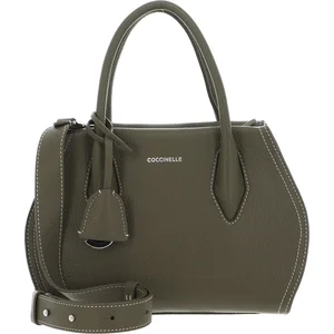 COCCINELLE Sac à épaule bandoulière vert olive en cuir pour femme - Lo...