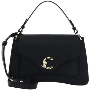 COCCINELLE Sac à épaule bandoulière noir en cuir pour femme - C-Me Gra... pas cher