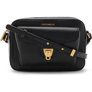COCCINELLE Leren Schoudertas Beat Soft Crossbody Bag Noir Zwart