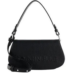 COCCINELLE Sac à main noir en cuir pour femme - Myrtha Maxi Log Mini C...