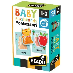 Headu BABY FLASHCARDS MONTESSORI pas cher