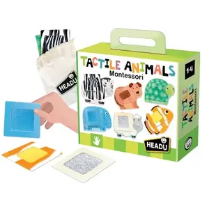 Jeu découverte Headu Mon 1er Puzzle Animaux Tactile Montessori pas cher