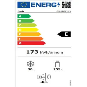 Réfrigérateur 1 porte Candy CML5518EVW4 pas cher